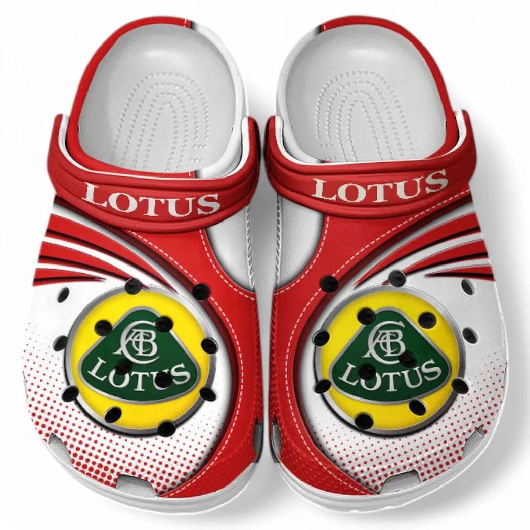 Lotus Car Crocs Sandals For Men Women, Gift For Lotus Car Fan CAR181031525745 - Red