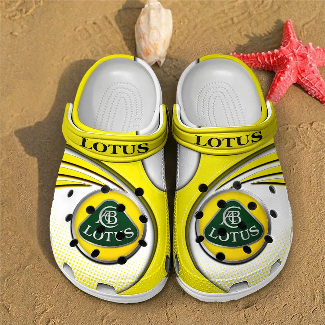 lotus car crocs sandals for men women gift for lotus car fan car181031525745 yellow 4edlk