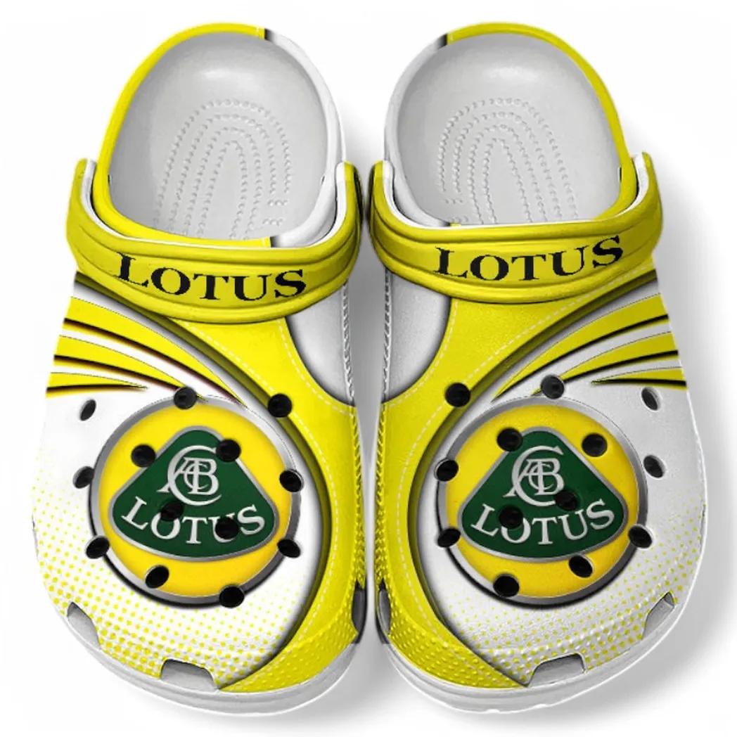 Lotus Car Crocs Sandals For Men Women, Gift For Lotus Car Fan CAR181031525745 - Yellow