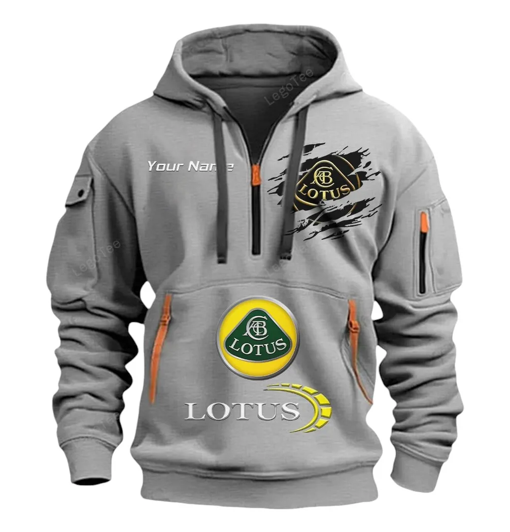 lotus cars half zip hoodie car113021425835 best gift for him husband boyfriend gray bwcvy