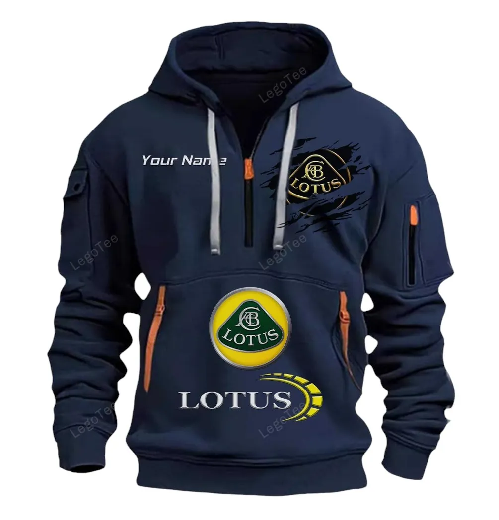 lotus cars half zip hoodie car113021425835 best gift for him husband boyfriend navy