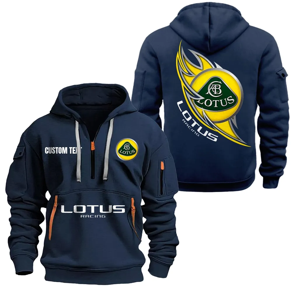 lotus cars hoodie half zipper car1701112124 car all over print hoodie half zipper navy cmghm