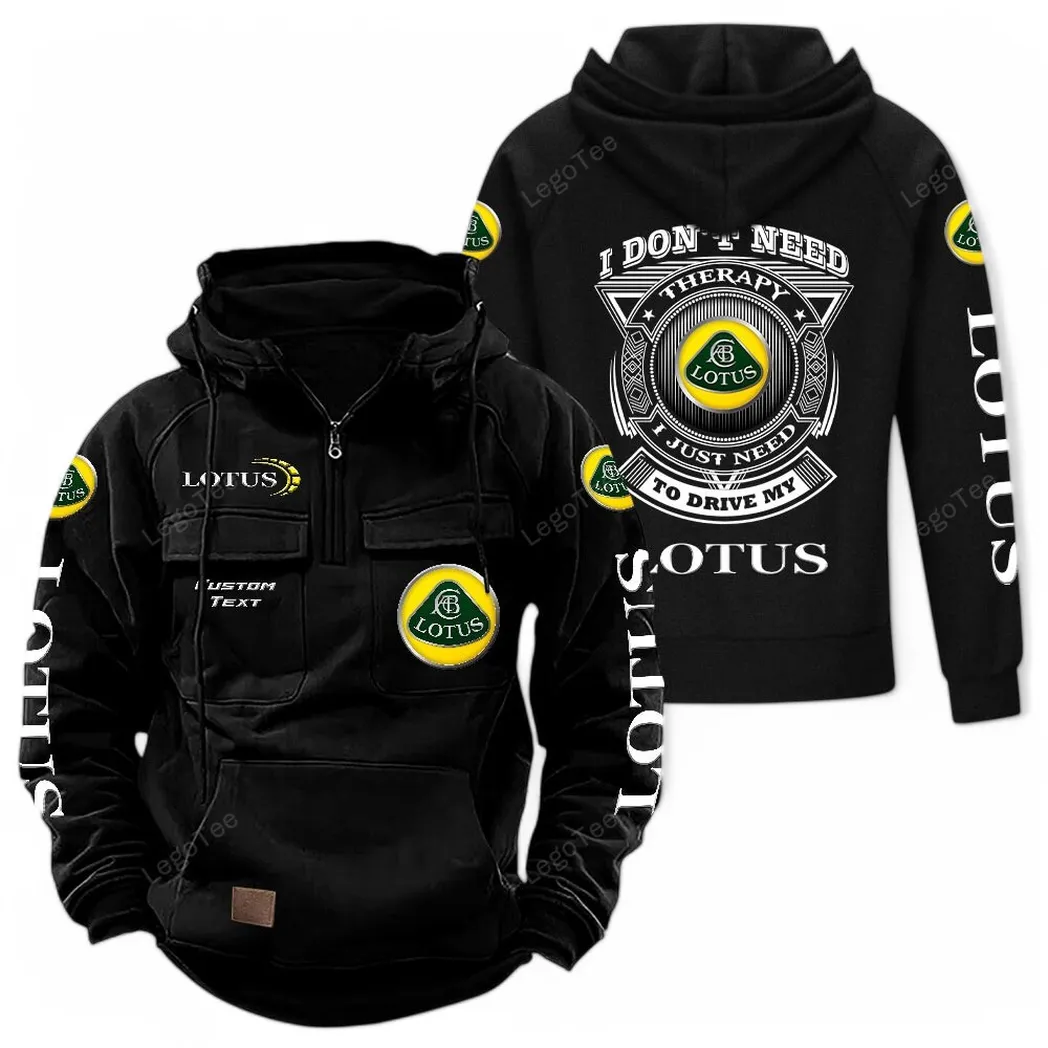 lotus cars tactical quarter zip hoodie car106021525049 gifts for men him husband boyfriend black c2ykg