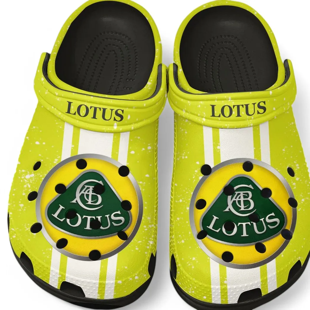 lotus crocs gift for lotus lovers gift for him husband boyfriend car62022025082 black
