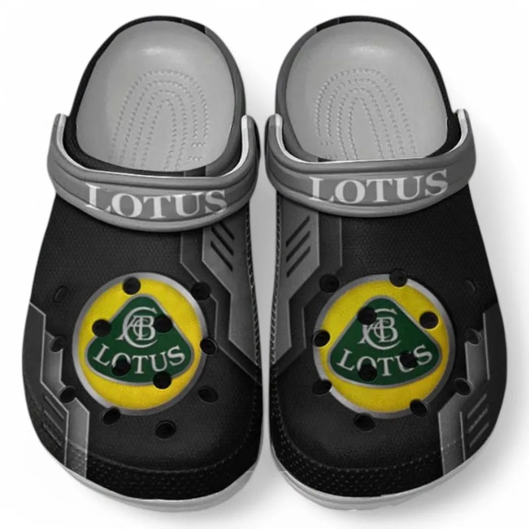 Lotus Crocs Shoes, Clogs Men Women, Gift For Lotus Fan CAR185031525261 - Gray