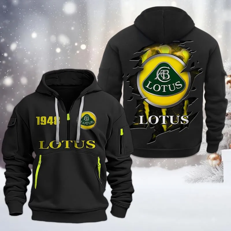 lotus half zip hoodie all over print half zip hoodies for men car198032736 black yjhl8