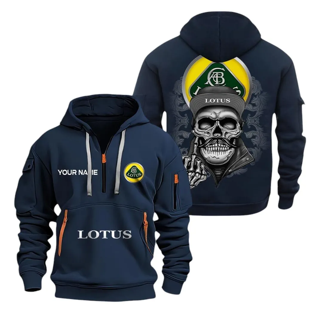lotus half zip hoodie for men gift for lotus fan car166022625170 navy 3lnza