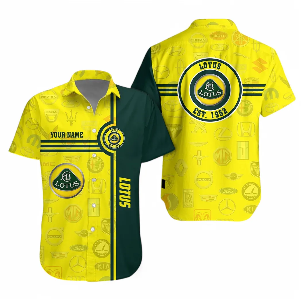 Lotus Hawaiian Shirt For Men All Logo, Gift For Lotus Fan CAR174022525023