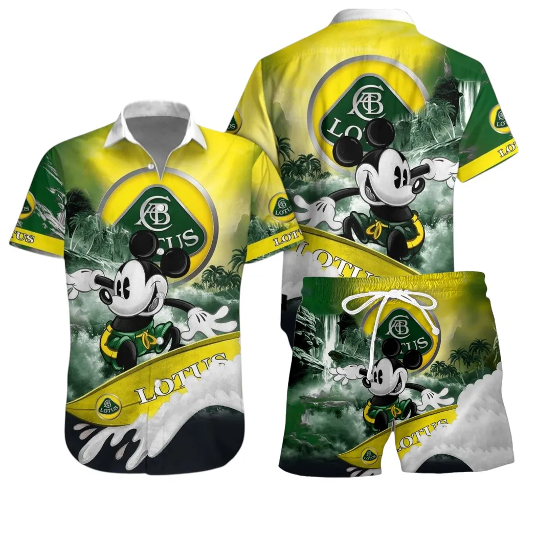 Lotus Hawaiian Shirt Set, Gift For Lotus Lovers, Gift For Him, Husband, Boyfriend CAR53030625073