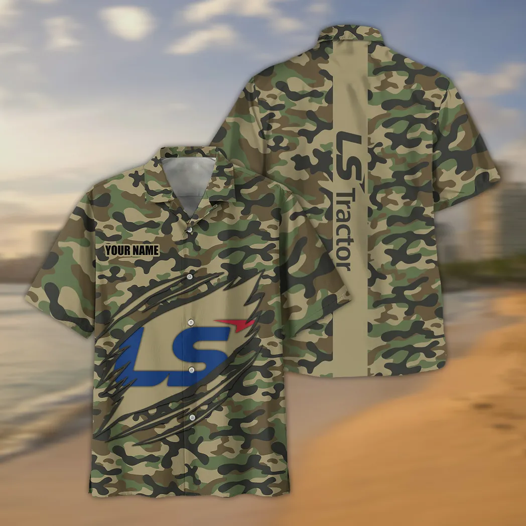 LS Tractor Hawaiian Shirt Style Camo Oversized Hawaiian CAR210040825718