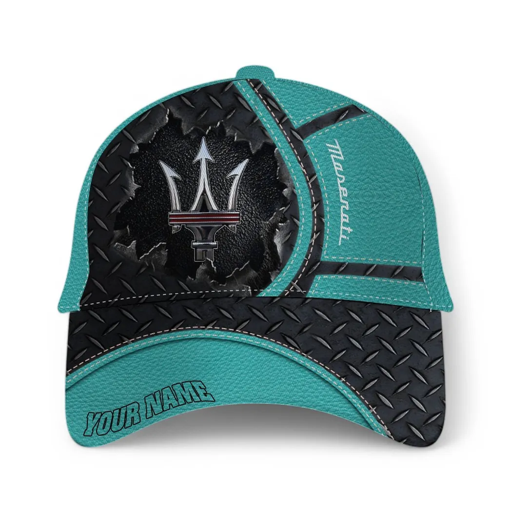 Maserati Classic Cap, Gift For Maserati Lovers, Gift For Him, Husband, Boyfriend - Cyan CAR49021825045-2