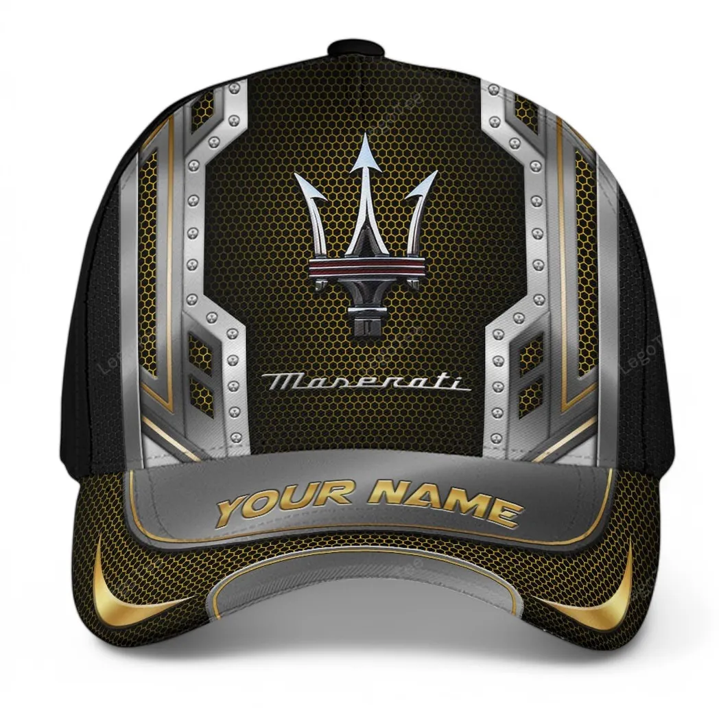 Maserati Classic Cap, Gift For Maserati Lovers, Gift For Him, Husband, Boyfriend CAR99031025121 - Yellow