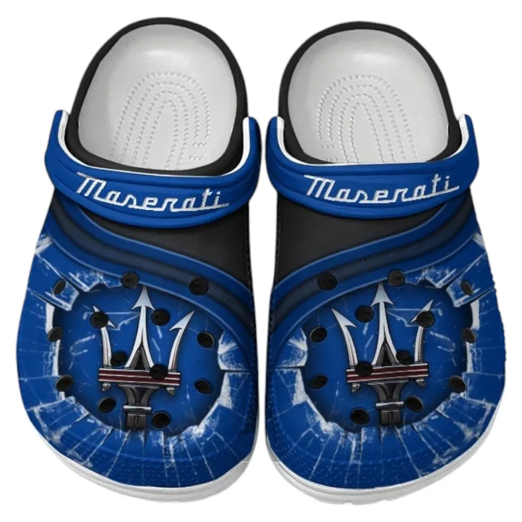Maserati Crocs Clogs Men Women, Gift For Maserati Fan CAR188032025131 - Blue