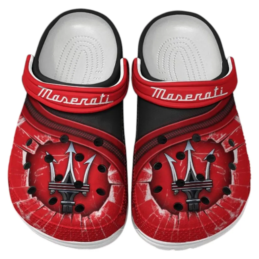 Maserati Crocs Clogs Men Women, Gift For Maserati Fan CAR188032025131 - Red