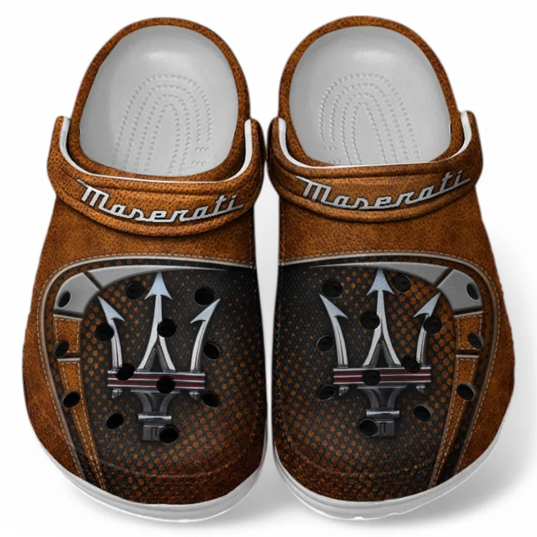 Maserati Crocs Sandals For Men Women, Gift For Maserati Fan CAR177031425582 - Orange