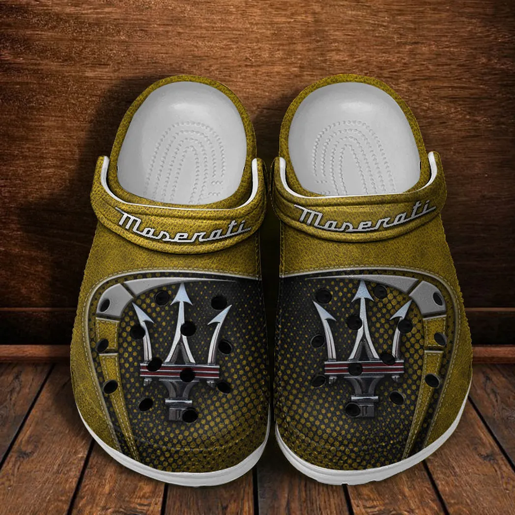 maserati crocs sandals for men women gift for maserati fan car177031425582 yellow 2gfiy