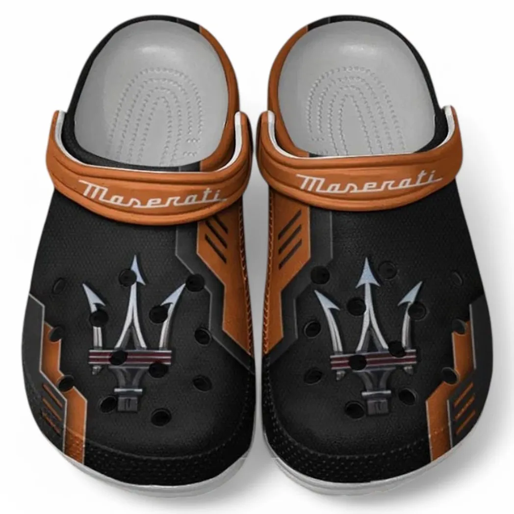 Maserati Crocs Shoes, Clogs Men Women, Gift For Maserati Fan CAR185031525286 - Orange