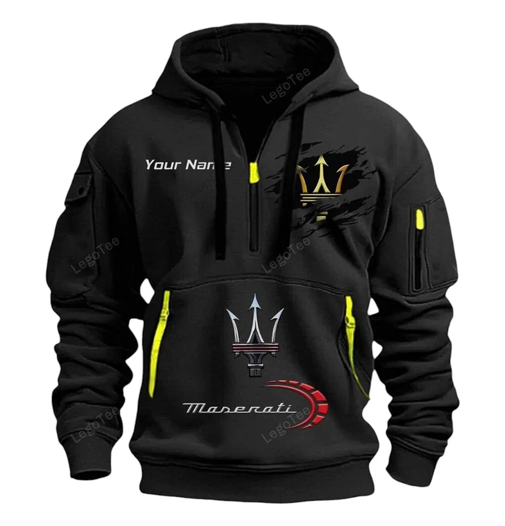 maserati half zip hoodie car113021425819 best gift for him husband boyfriend black csnbr