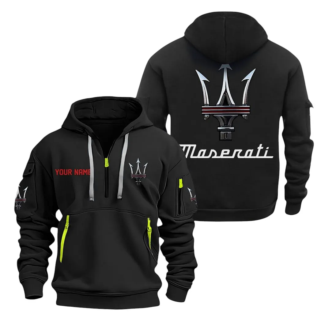 maserati half zip hoodie for men gift for maserati lovers car20022125747 black tvluf