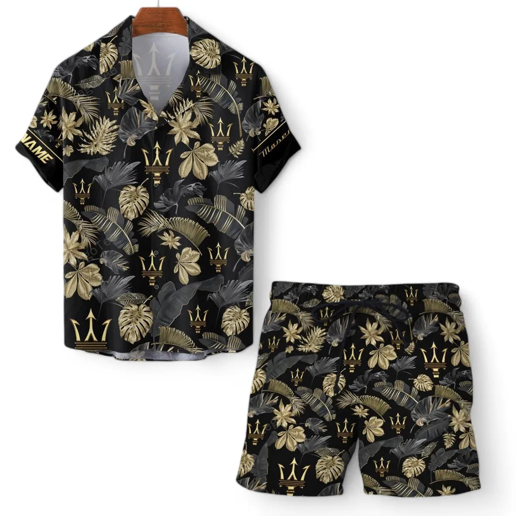 Maserati Hawaiian Shirt Set For Men, Gift For Maserati Lovers, Gift For Him, Husband, Boyfriend CAR139021125155-1