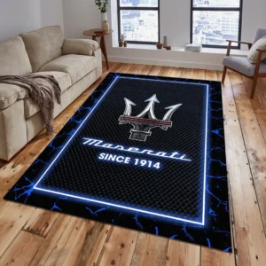 Maserati Rug, All Over Print Carpet For Maserati Lovers CAR5202192548 - Blue