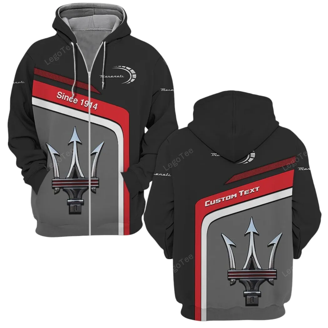 maserati zipper hoodie gift for maserati lovers gift for him husband boyfriend car11103032546 gq0vi