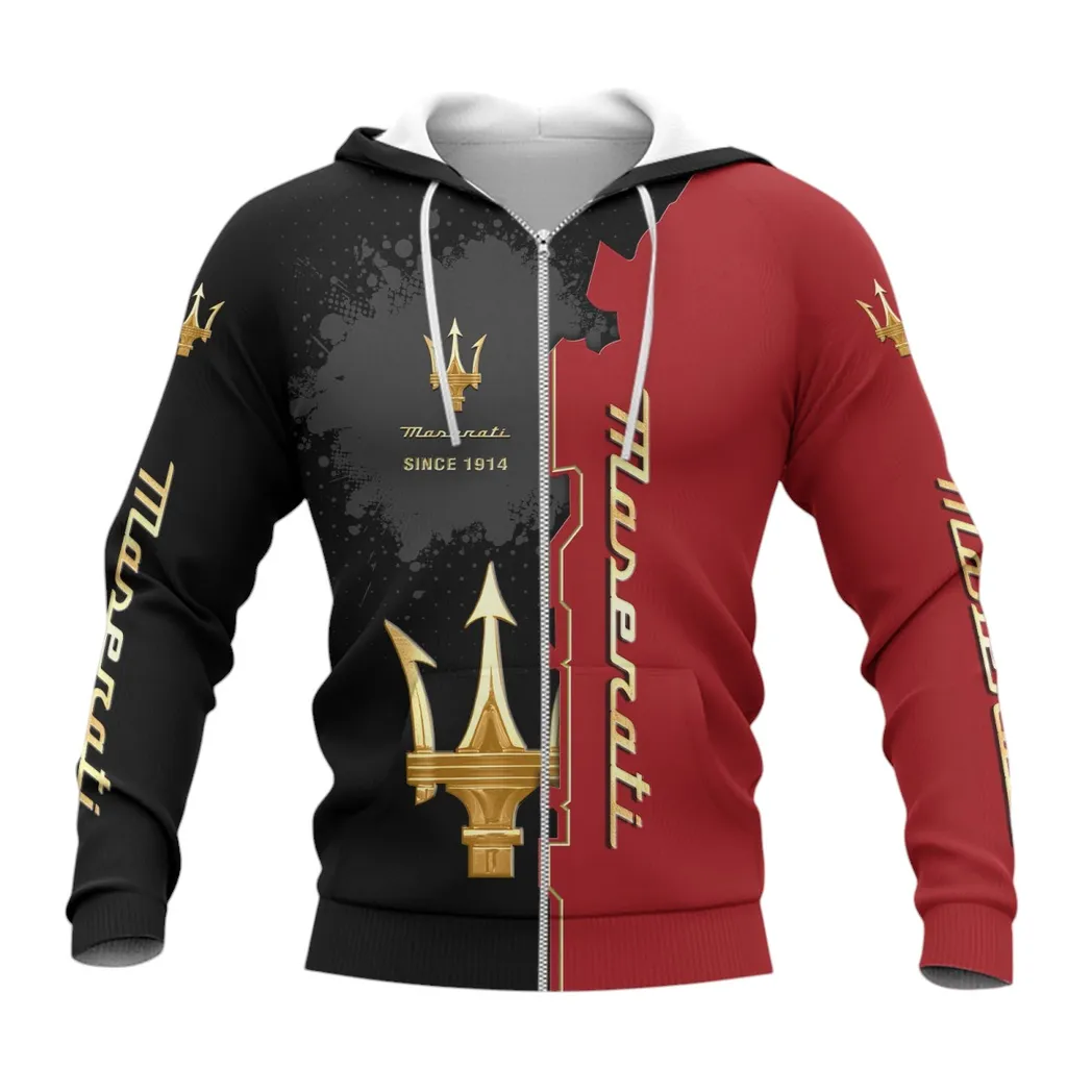 maserati zipper hoodie gift for maserati lovers gift for him husband boyfriend car44021725055 3 ibbo3