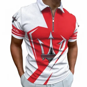 maserati zipper polo shirt for men gift for maserati fan car68022125962 2doim