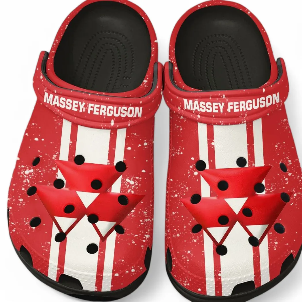 Massey Ferguson Crocs, Gift For Massey Ferguson Lovers, Gift For Him, Husband, Boyfriend CAR62022025046 - Black