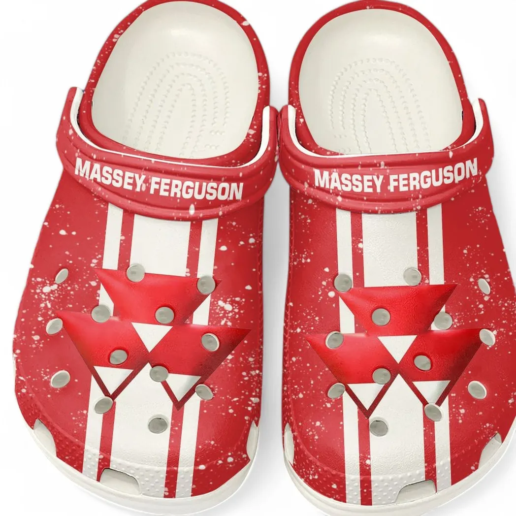 massey ferguson crocs gift for massey ferguson lovers gift for him husband boyfriend car62022025046 white