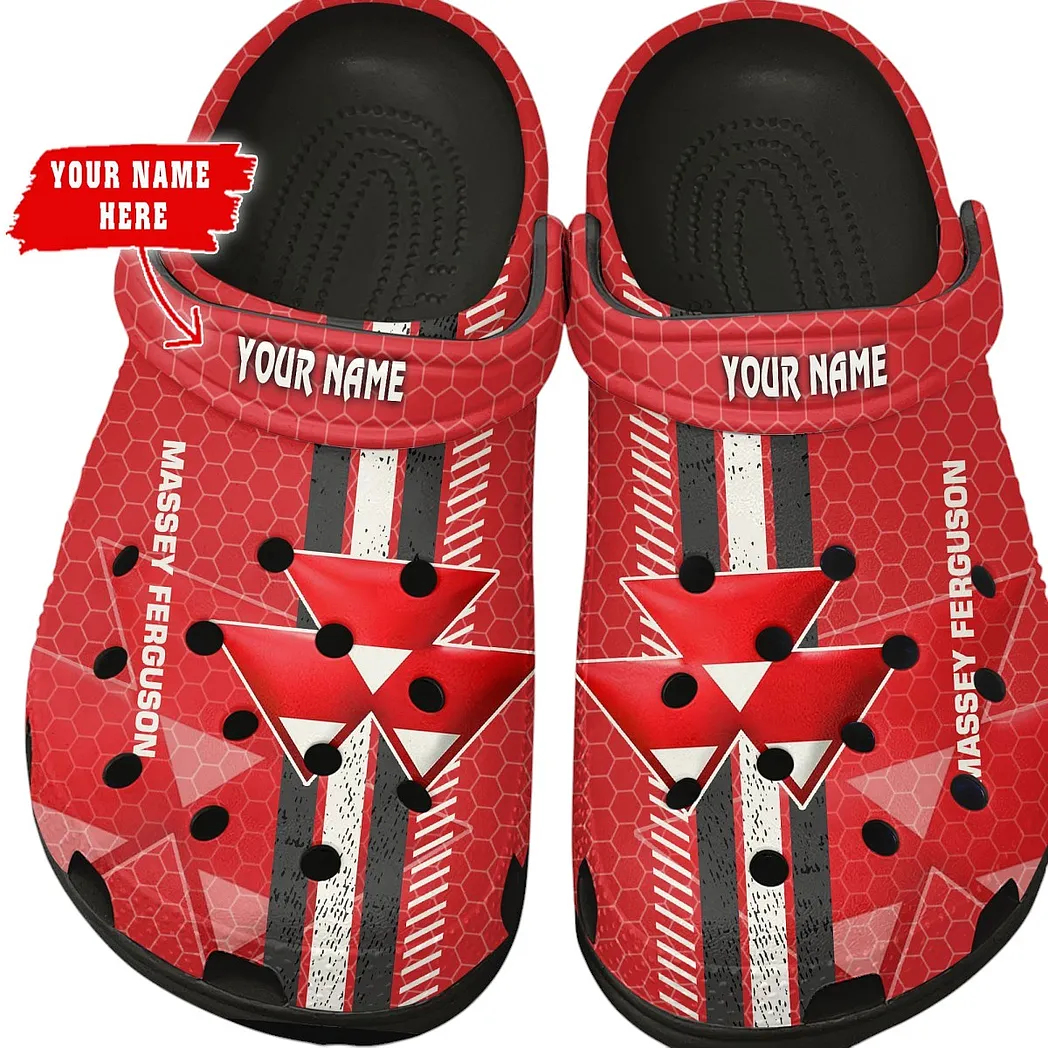 massey ferguson crocs shoes gift for massey ferguson lovers birthday gift for husband boyfriend car82022025622 black
