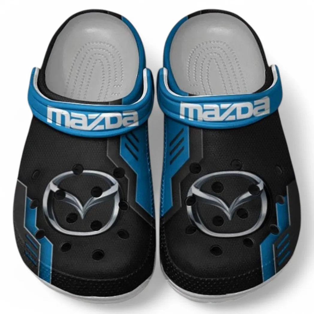 Mazda Crocs Shoes, Clogs Men Women, Gift For Mazda Fan CAR185031525237 - Blue
