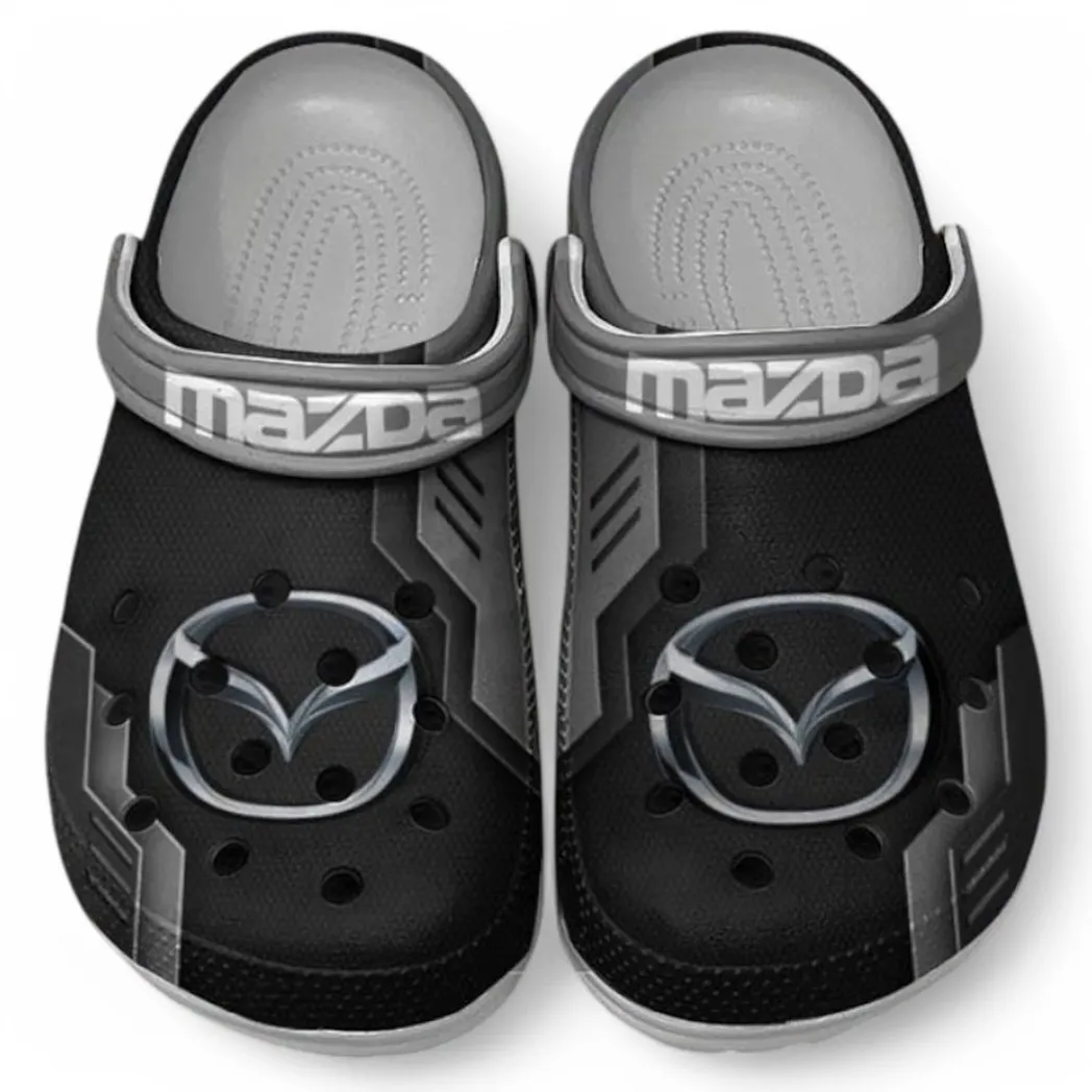 Mazda Crocs Shoes, Clogs Men Women, Gift For Mazda Fan CAR185031525237 - Gray