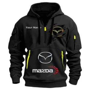 mazda half zip hoodie car113021425796 best gift for him husband boyfriend black vfwlj