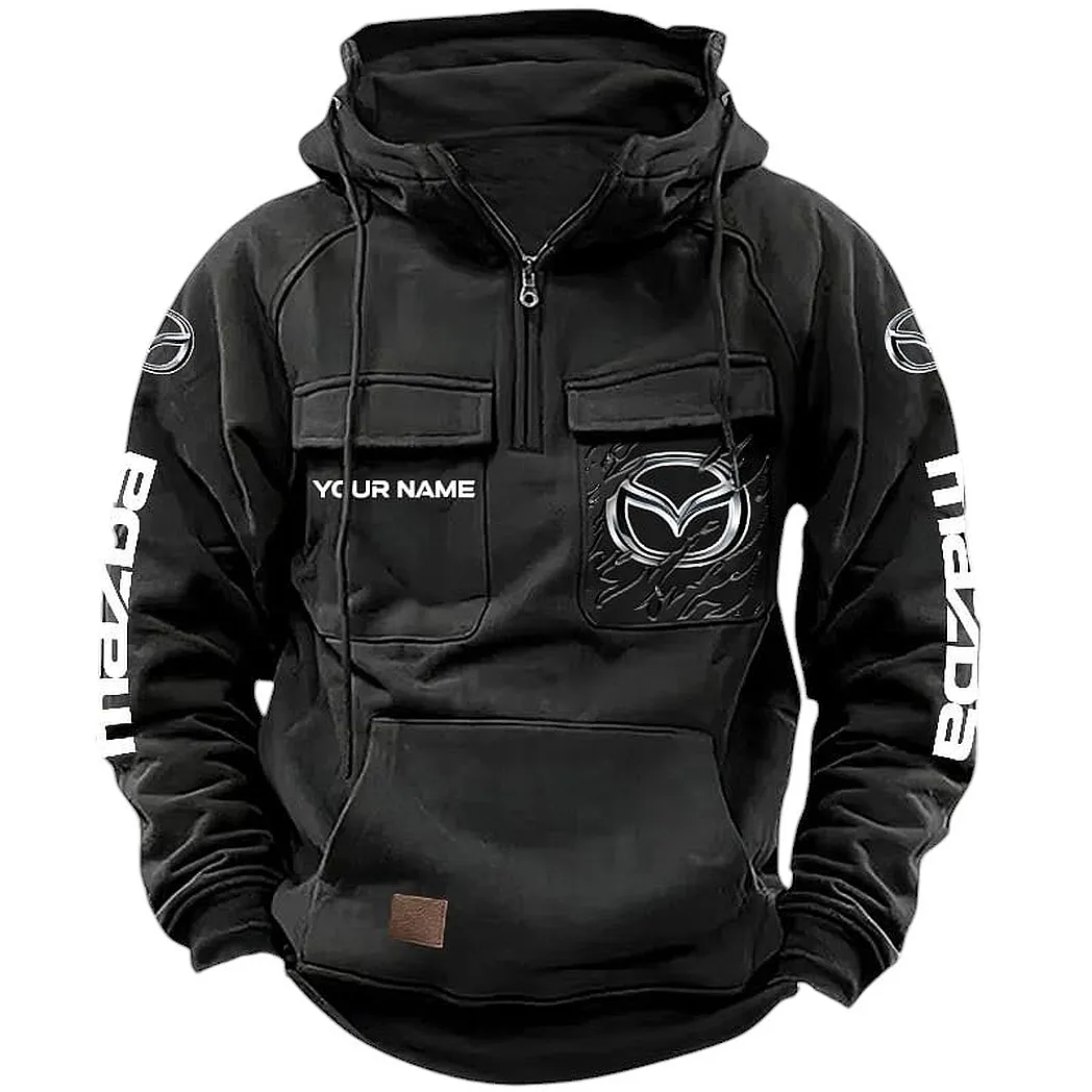 mazda hoodie tactical quarter zip gift for mazda lovers car164022425176 black ebytc