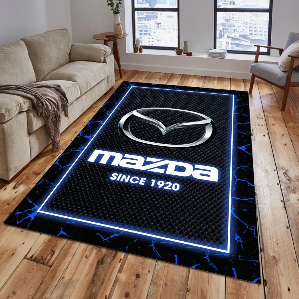 mazda rug gift for mazda lovers gift for him husband boyfriend car5202192550 blue fouhn