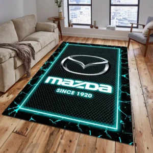 Mazda Rug, All Over Print Carpet For Mazda Lovers CAR5202192550 - Cyan