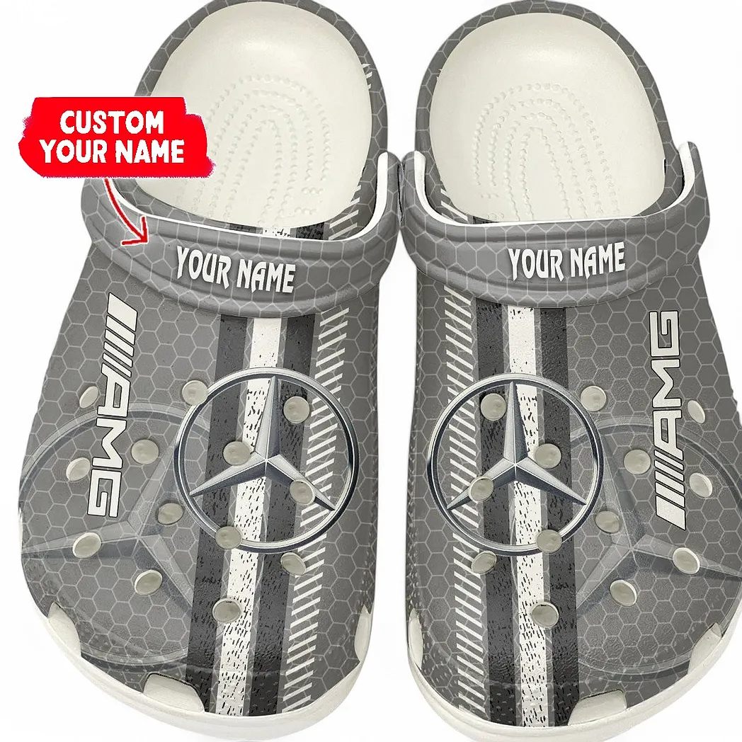 mercedes amg crocs shoes gift for mercedes amg lovers birthday gift for husband boyfriend car82022025626 white