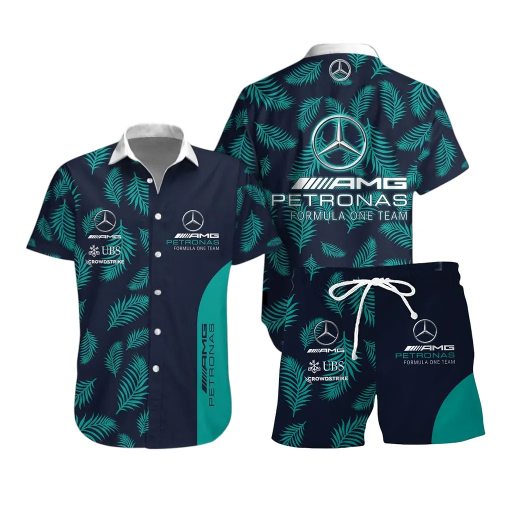 mercedes amg hawaiian set for men all over print hawaiian set mercedes amg car40304082501 kkf18