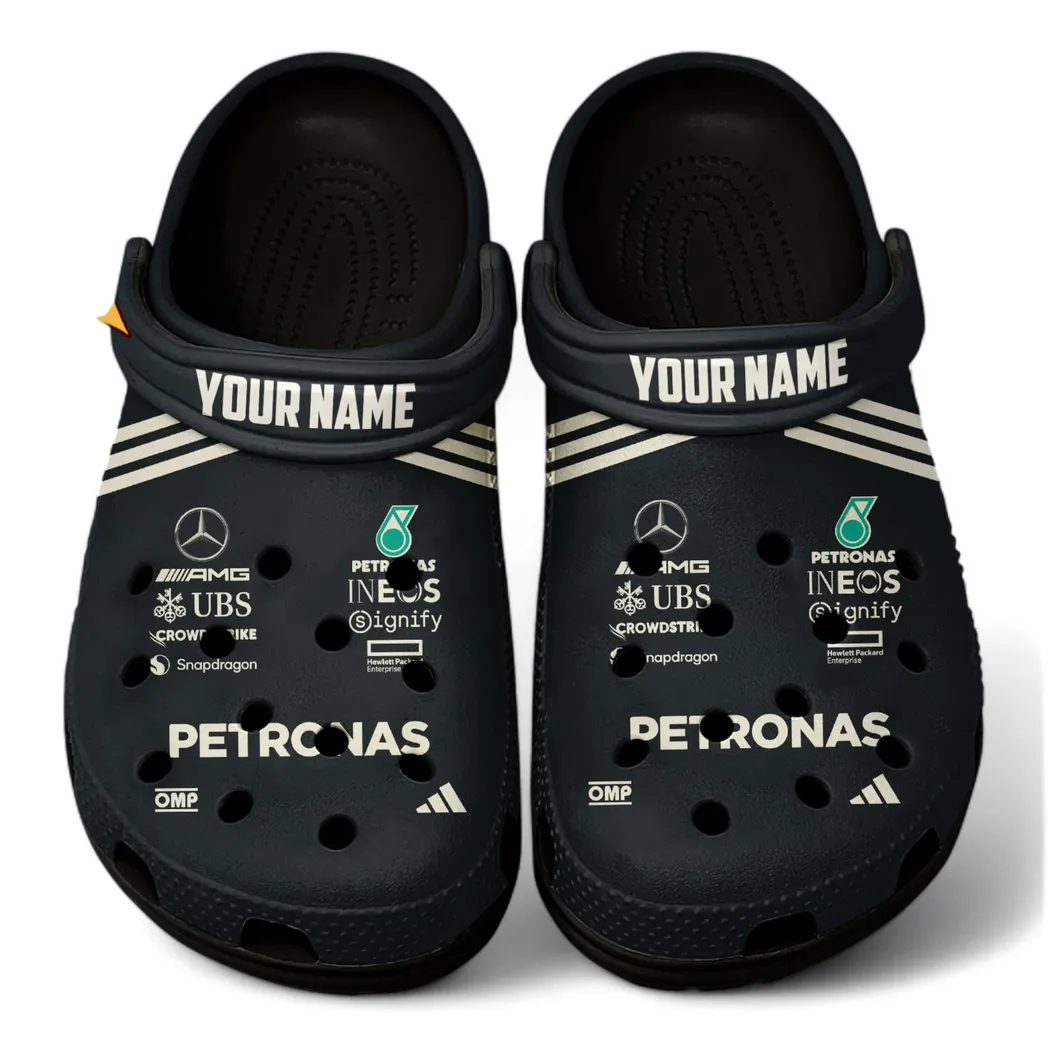 mercedes amg petronas crocs all over print crocs mercedes amg petronas black car41704092504 g8key