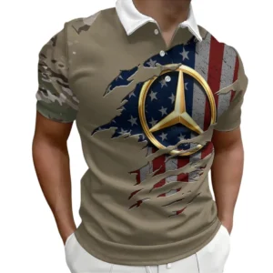 Mercedes AMG Polo Shirt, All Over Print Shirt For Mercedes AMG Lovers CAR340213050-2