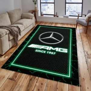 Mercedes AMG Rug, All Over Print Carpet For Mercedes AMG Lovers CAR5202192552 - Green