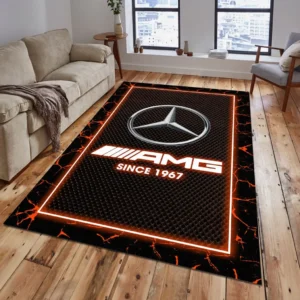 Mercedes AMG Rug, All Over Print Carpet For Mercedes AMG Lovers CAR5202192552 - Orange