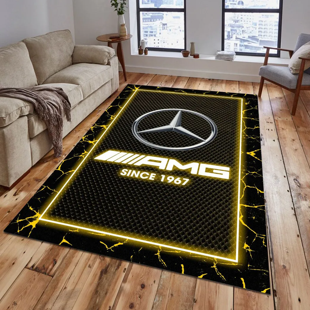 mercedes amg rug gift for mercedes amg lovers gift for him husband boyfriend car5202192552 yellow