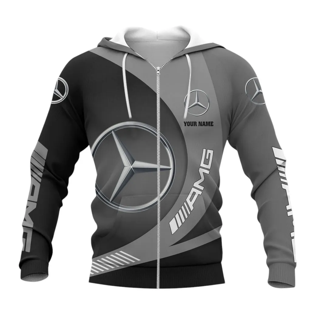 Mercedes AMG Zipper Hoodie, Gift For Mercedes AMG Lovers, Gift For Him, Husband, Boyfriend CAR7402222544