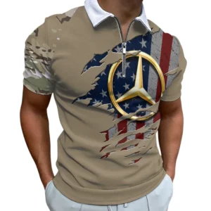 mercedes amg zipper polo shirt gift for mercedes amg lovers gift for him husband boyfriend car340213050 1 7glbk