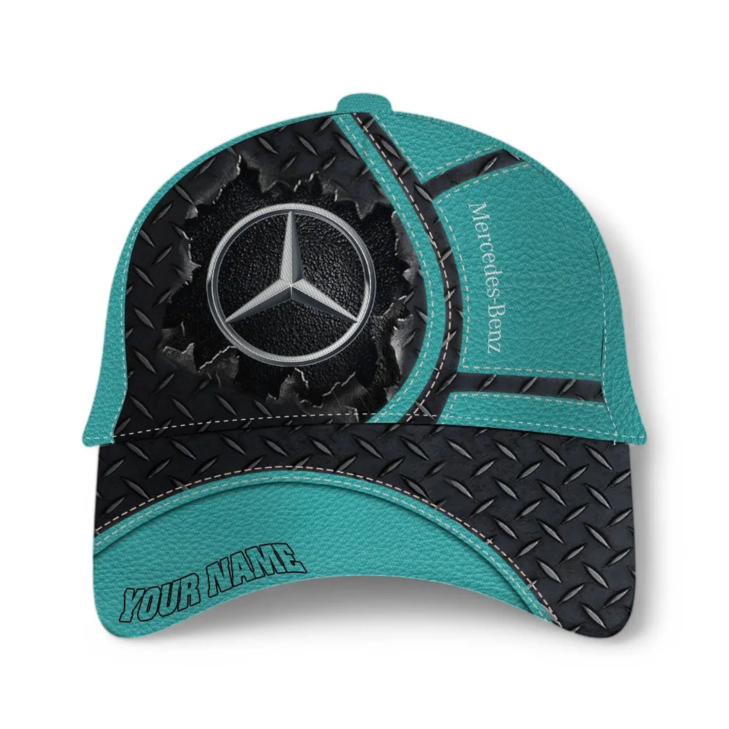 Mercedes Benz Classic Cap, Gift For Mercedes Benz Lovers, Gift For Him, Husband, Boyfriend - Cyan CAR49021825050-2