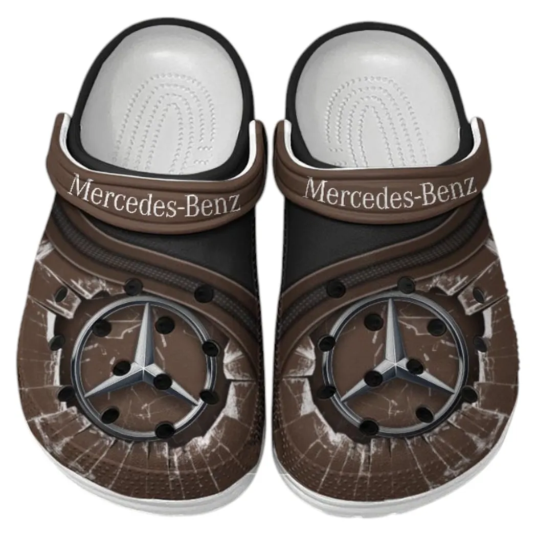 mercedes benz crocs clogs men women gift for mercedes benz fan car188032025119 brown cecbp