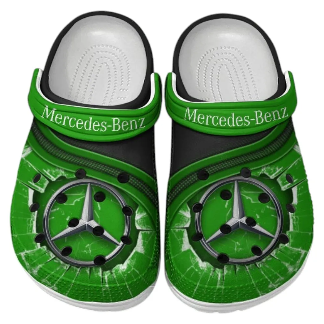 Mercedes Benz Crocs Clogs Men Women, Gift For Mercedes Benz Fan CAR188032025119 - Green