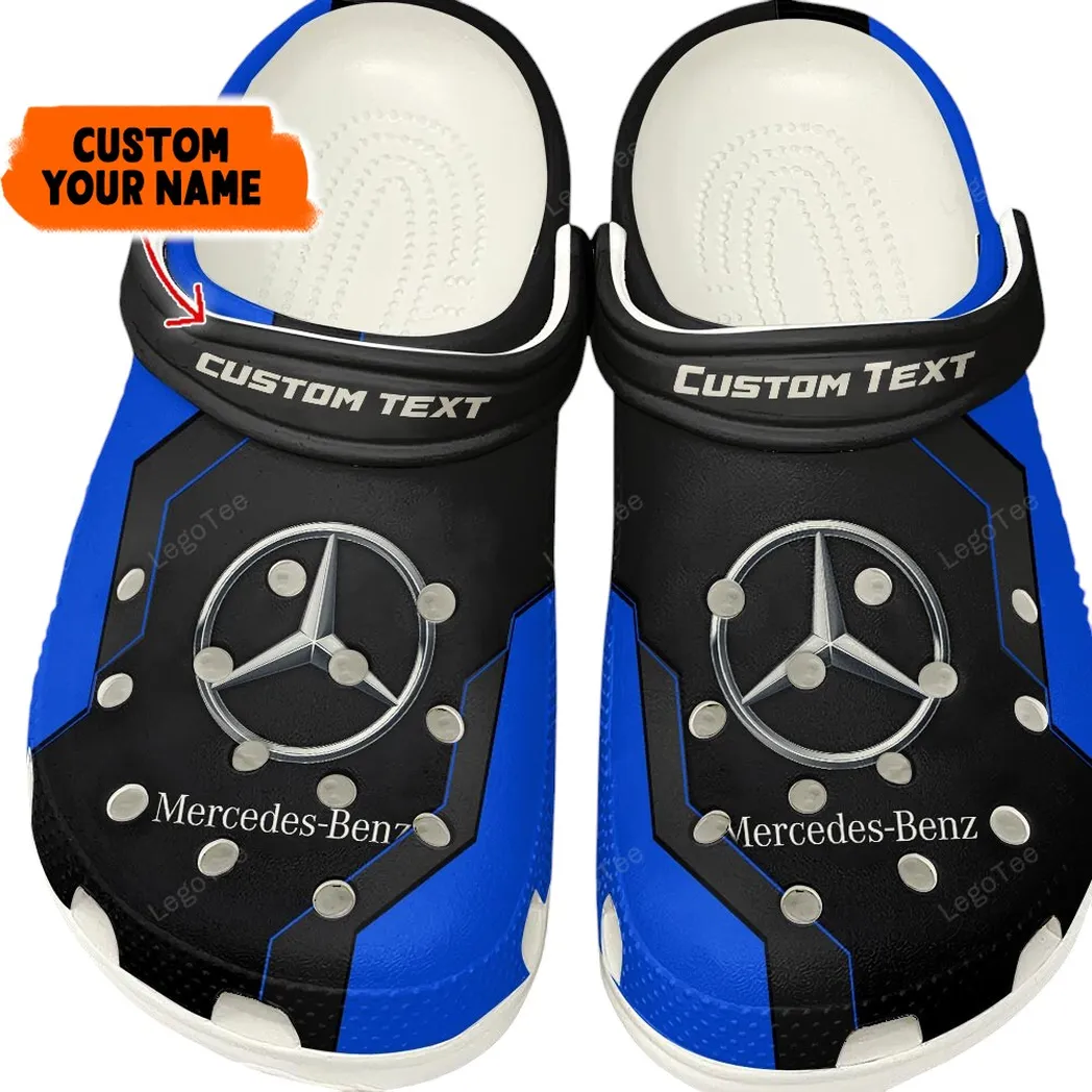 Mercedes Benz Crocs, Gift For Mercedes Benz Lovers, Gift For Him, Husband, Boyfriend - Blue CAR140021225555-1